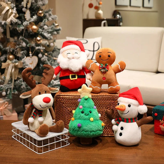 Plush Christmas Ornaments Santa Claus Plushies Lot