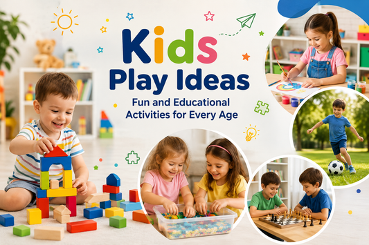 kids playing creative indoor games at home