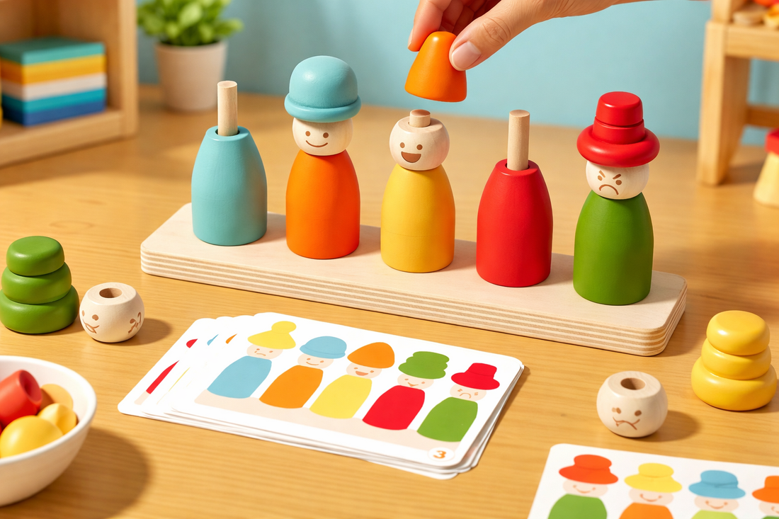 The Face Match Wooden Montessori Toy