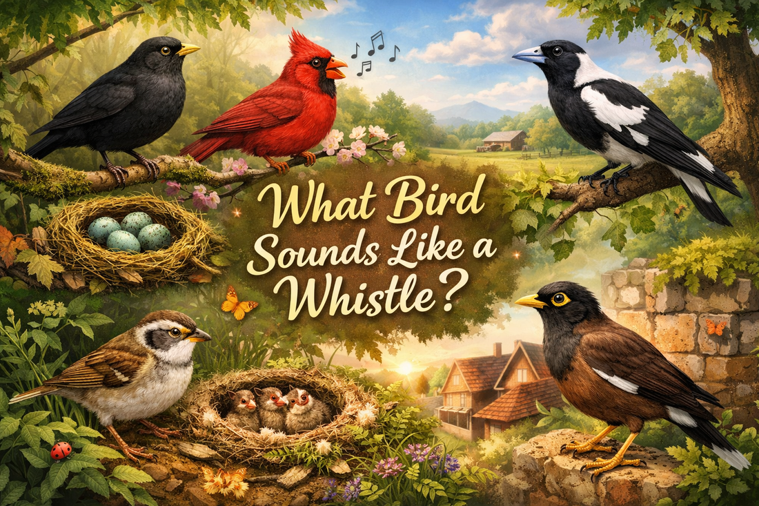 What Bird Sounds Like a Whistle- toyora stories blog banner image