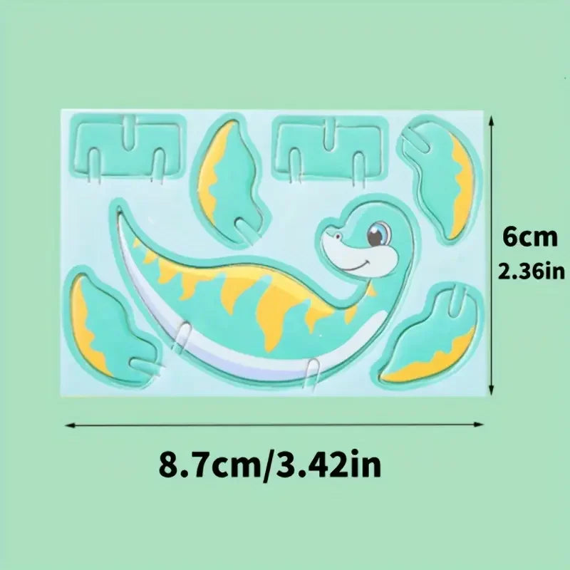 Cartoon turtle design with measurements on a green background