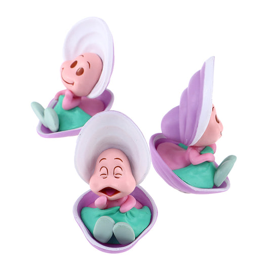 3pcs Little Oyster Baby Action Figure, Dolls Toys, Baking Cake Ornament