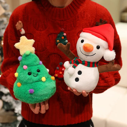 Plush Christmas Ornaments Santa Claus Plushies Lot