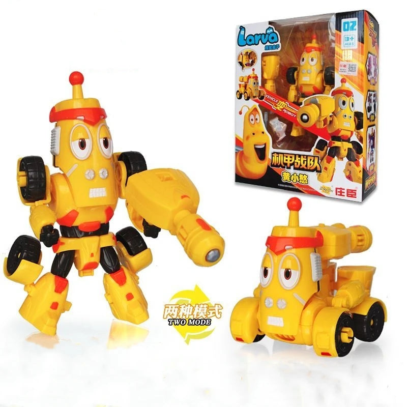 Fun Larva Doll Robot Transformation Machine Huang Xiaohan Mechanical Transformation Robot Robot Toy Set for Kids 18 cm Toys for Children Christmas Gift