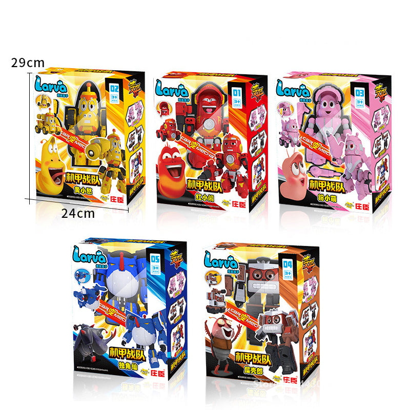 Larva Rangers 5 Combination Transform Robot Toys