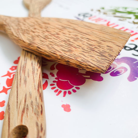 Coconut Wood Spatula Heat Resistant Kitchen Cooking Anti-scald