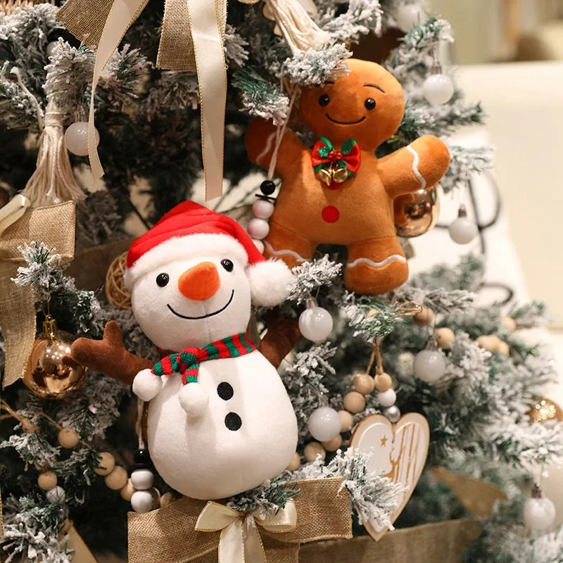 Plush Christmas Ornaments Santa Claus Plushies Lot
