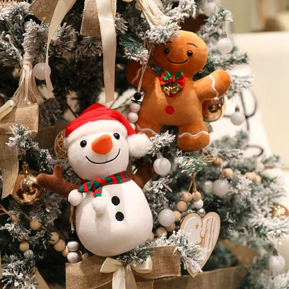Plush Christmas Ornaments Santa Claus Plushies Lot