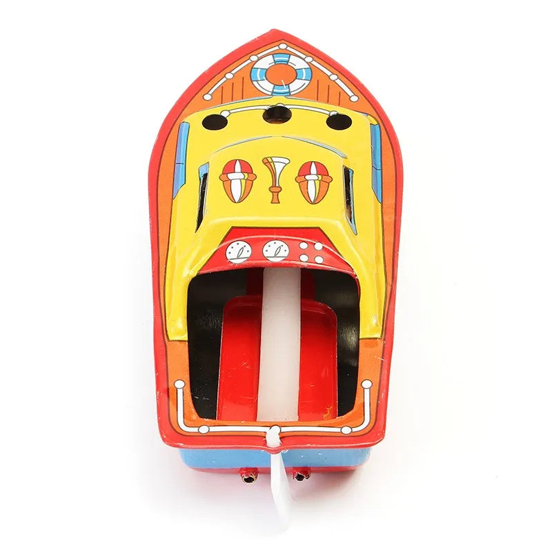 Colorful toy boat with a white stem boats for kids