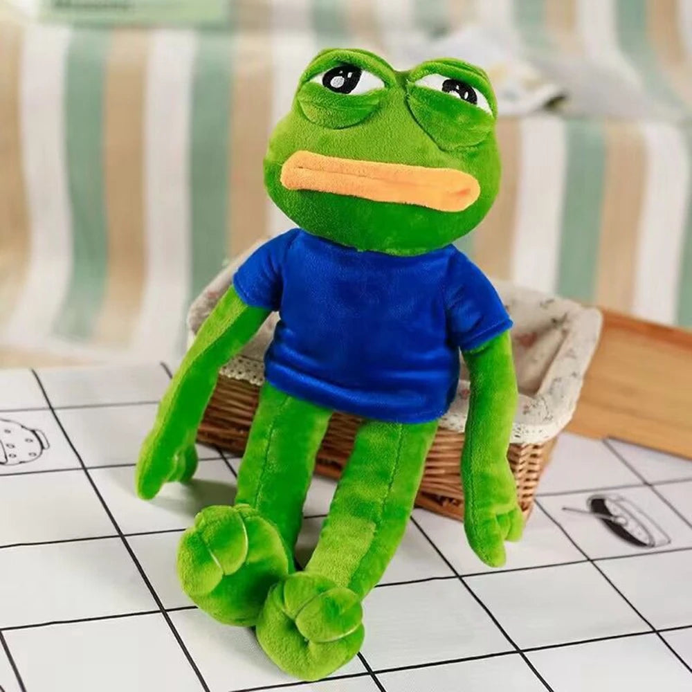Expression Pepe The Sad Frog Plush Doll Birthday Girls Boys Cute GIfts