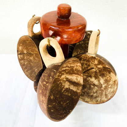 Tea cup set made from Natural Coconut Shell