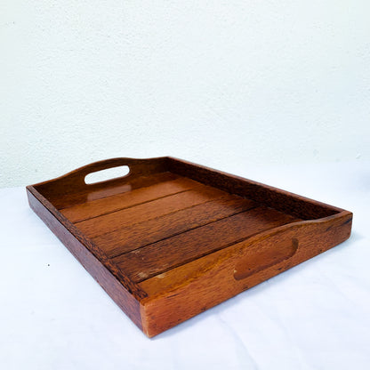 Coconut Shell Desert Cup with wooden Tray